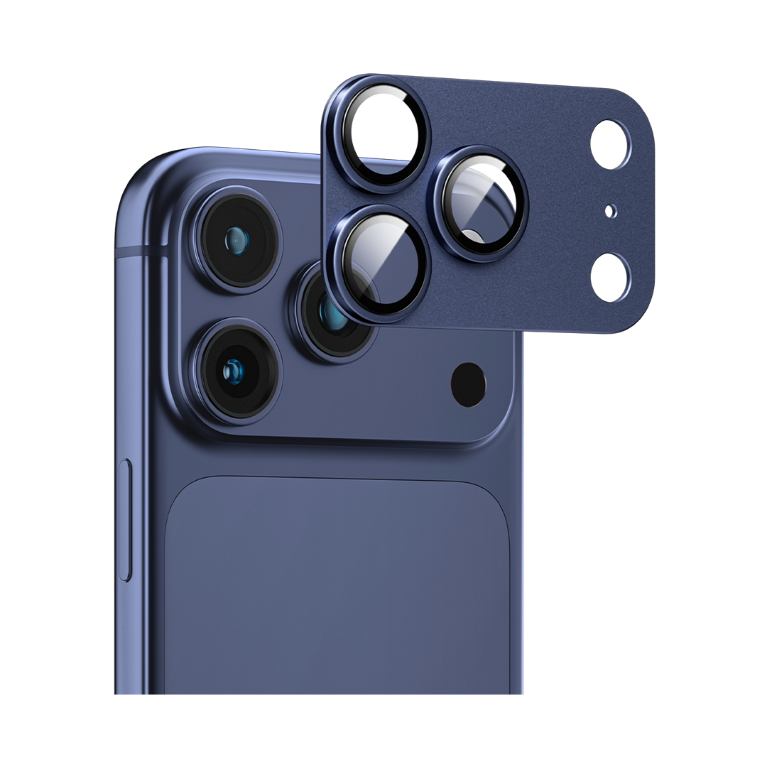 Lzel Metal Tempered Glass Camera For Iphone 17 Pro Max | Blue