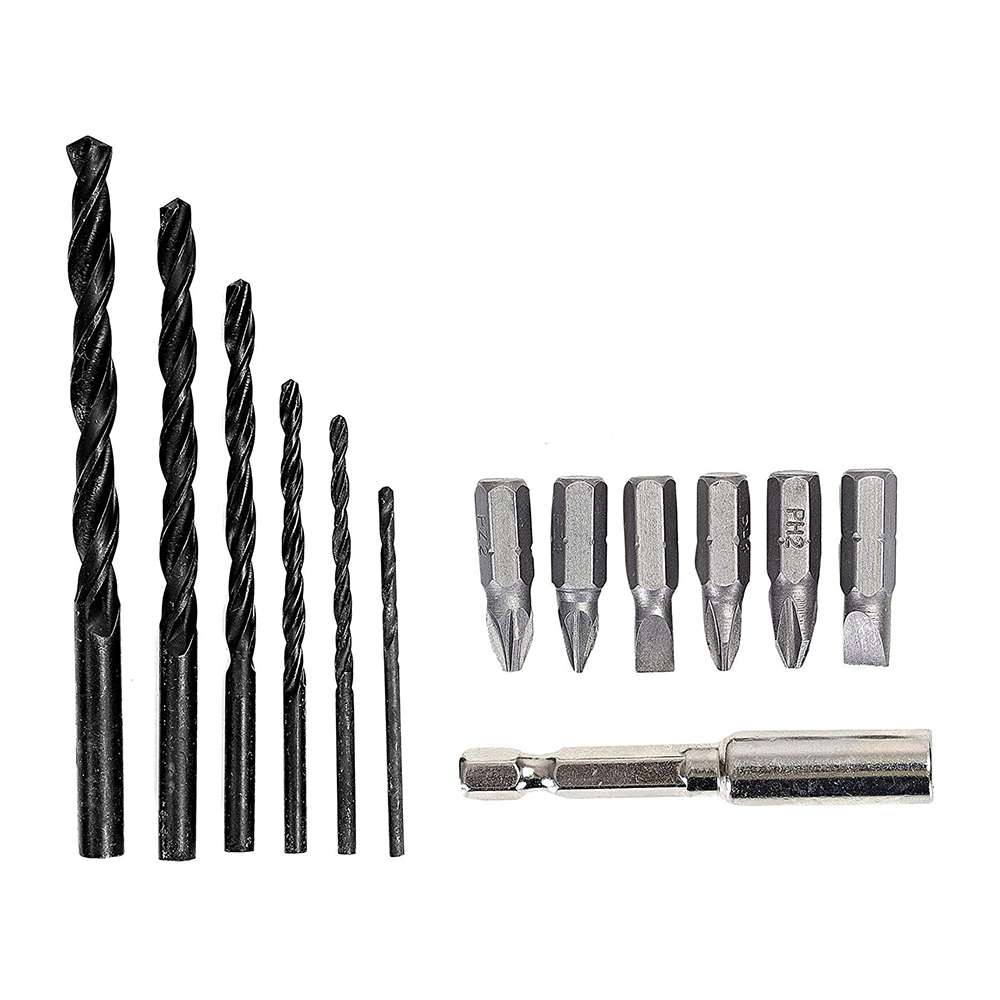 Geepas 18V Cordless Percussion Drill - Driver with Hammer Function, Compact Electric Drill Screwdriver with 2Ah*2 Battery, 15+1 Torque Setting with 2 Speed and LED Light