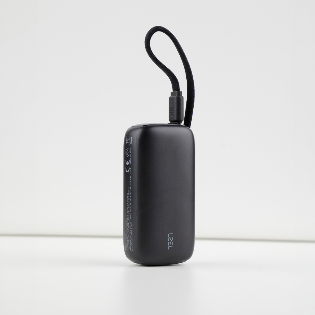 LZEL PrimeBrio Neo 5K Mini Power Bank 22.5W – 5000mAh, Detachable Type-C Cable