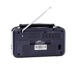 Geepas Rechargeable Radio with BT/USB/SD | 8-Band Music Player | Portable Design | Long Battery Life | FM/AM/SW Support | Rugged Build