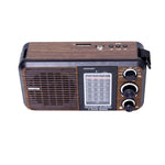 Geepas Rechargeable Radio with BT/USB/SD | 8-Band Music Player | Portable Design | Long Battery Life | FM/AM/SW Support | Rugged Build