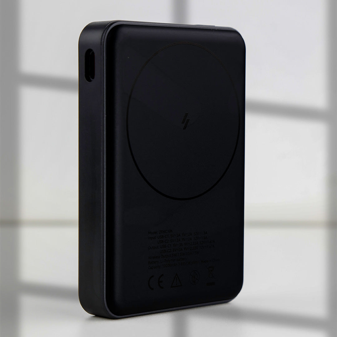 LZEL ZenoFlex MaxCharge 10000mAh Wireless Charging Power Bank – 20W Wired Output / 18W Input (15W Wireless)