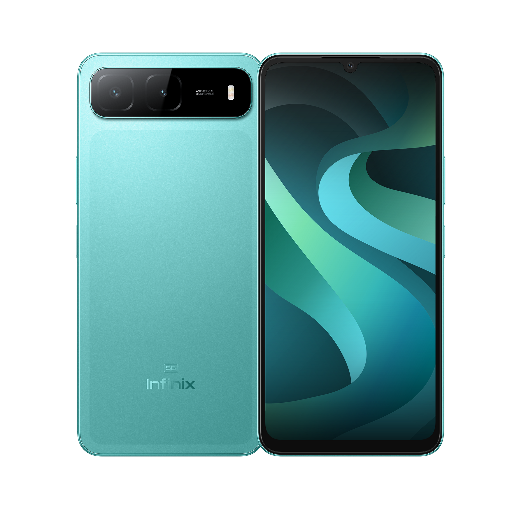 Infinix Hot 60i 5G - 6.75" 120Hz Smooth Display - 128GB Storage, 4GB RAM + 4GB Extended - 6000mAh Battery - 50MP Camera - IP64 | Monsoon Green