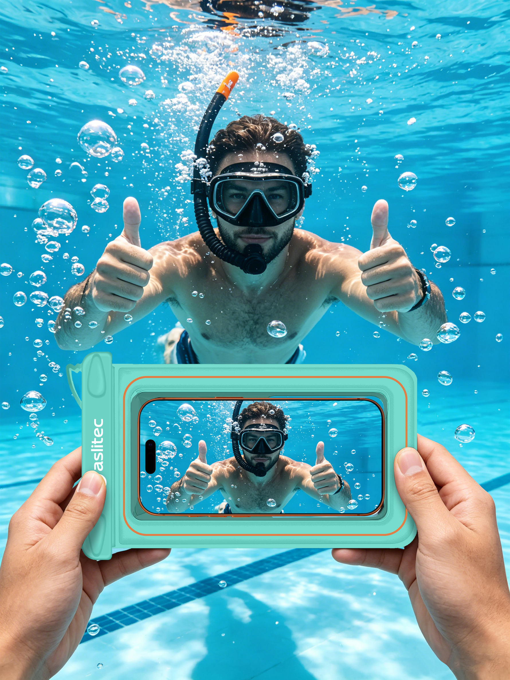aslitec Diveguard IPX8 Waterproof Phone Pouch