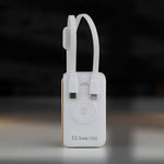 باور بانك LZEL Ampflow10 Mini – سعة 10000 مللي أمبير | شحن سريع 22.5 واط | كابلات مدمجة Type-C و Lightning | شحن لاسلكي