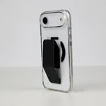 Asli Global MagTrox Gravitas Transparent MagSafe Case with Leather Grip for iPhone Air| Black