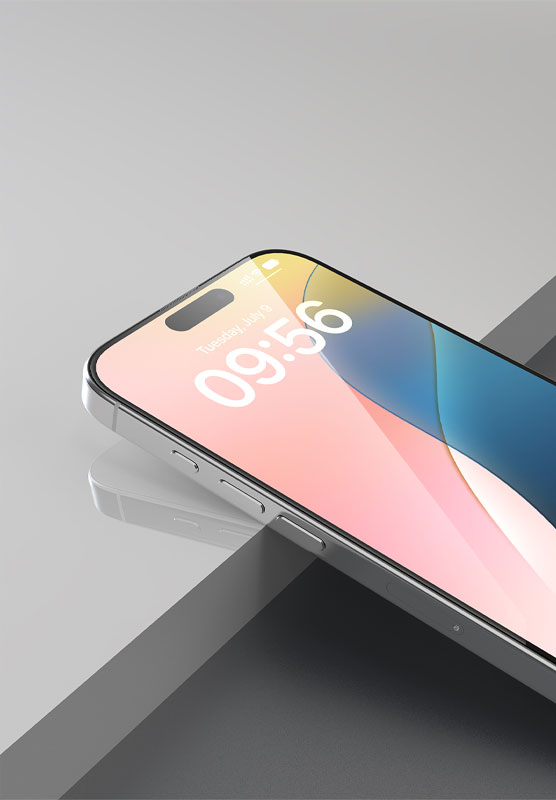 حماية شاشة من 90 Percent من الزجاج المقوى لهاتف iPhone 16 Pro Max