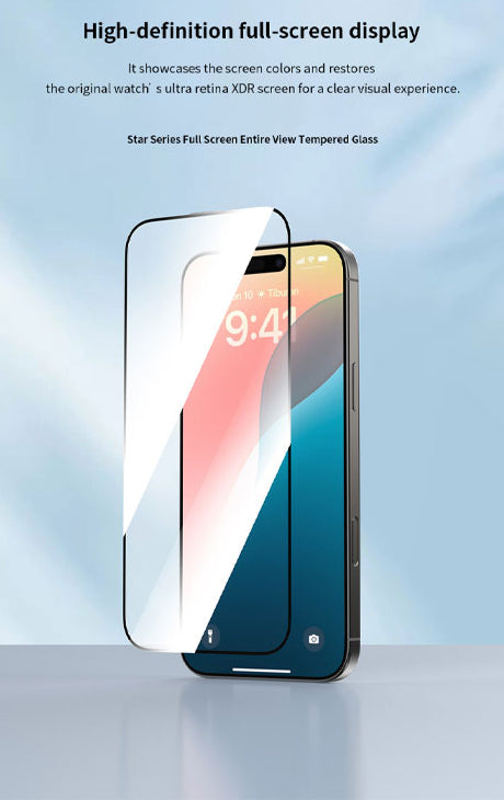 حماية شاشة من 90 Percent من الزجاج المقوى لهاتف iPhone 16 Pro Max