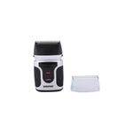 Geepas Rechargeable Shaver – Wet & Dry, Dual Floating Blades, Nose & Sideburn Trimmer, LED, Portable
