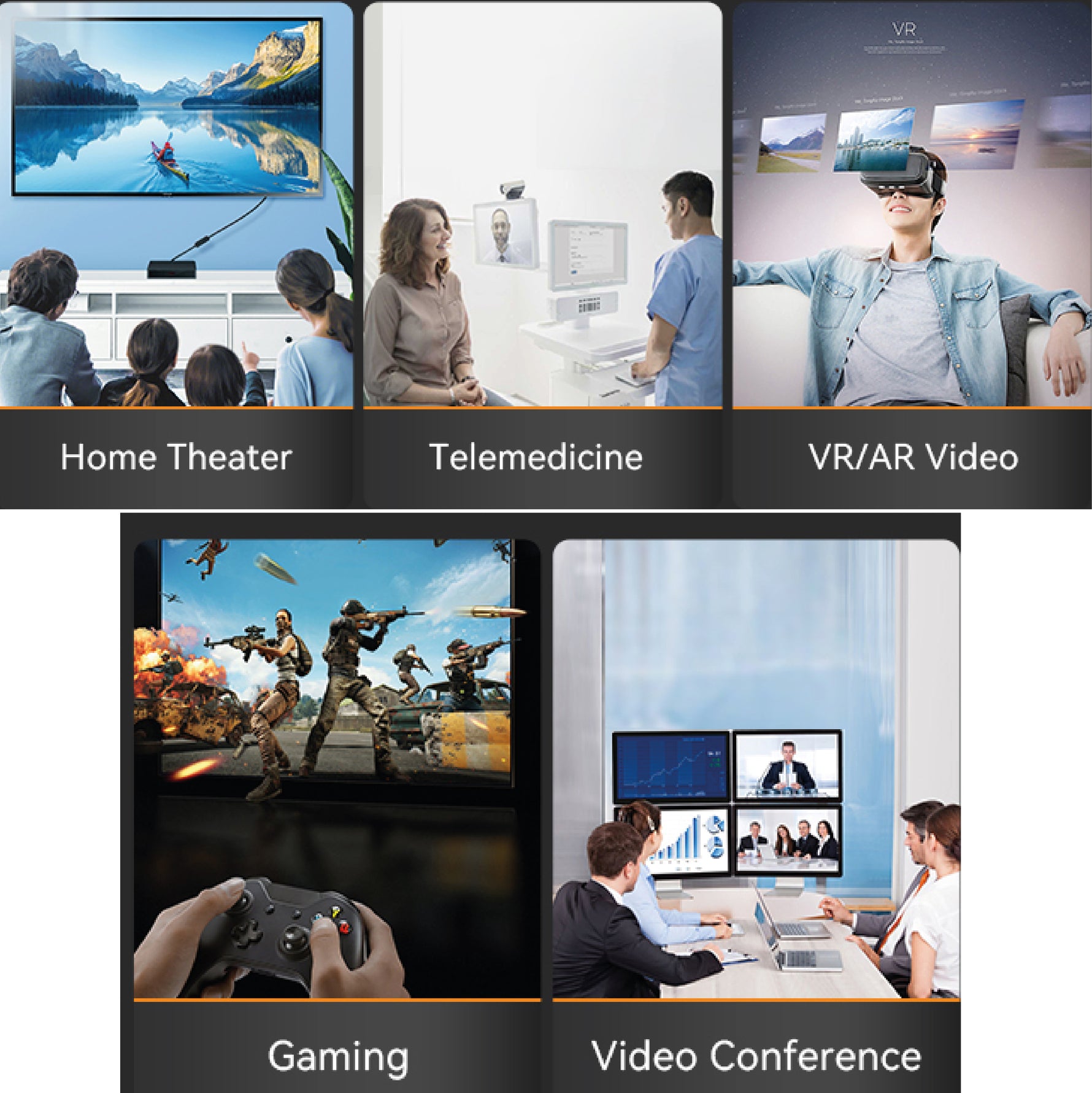 LZEL Celeris Power Stream Fabric Braided HDMI to HDMI Cable 2m | Black