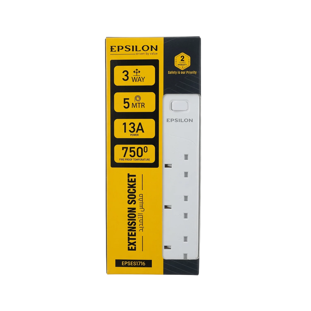 مشترك كهرباء إبسيلون PowerGuard – 3 مخارج