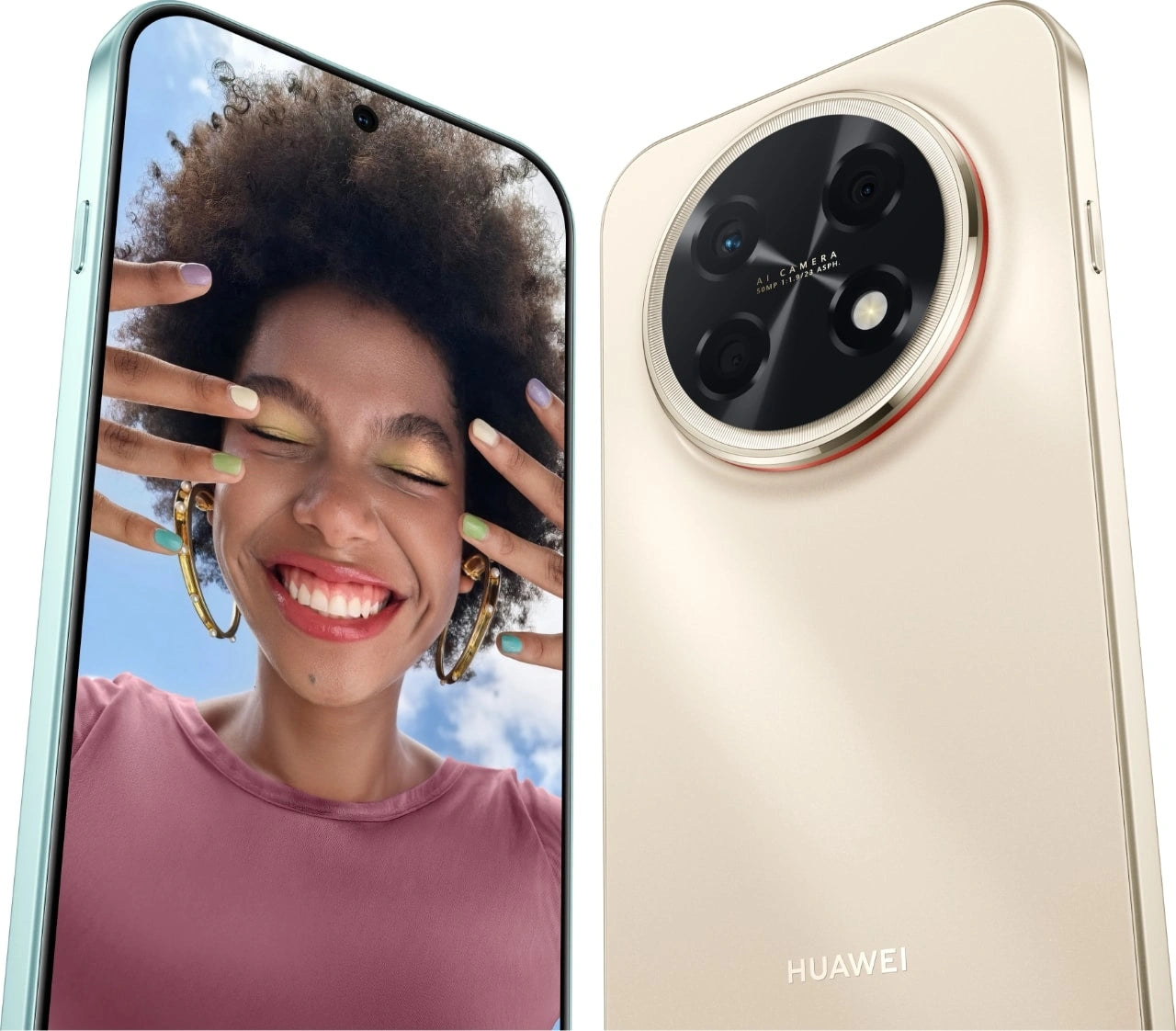 هاتف HUAWEI Nova 15 Max سعة 256 جيجابايت، 8 جيجابايت RAM، شاشة OLED ‏6.84 بوصة 120Hz، معالج Kirin | ذهبي + سماعات HUAWEI FreeBuds SE 2 اللاسلكية