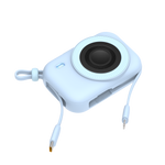 LZEL NanoFlex Nova – 10,000mAh Magnetic Power Bank with USB-C PD & Built-in Cable | Blue