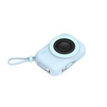 LZEL NanoFlex Nova – 10,000mAh Magnetic Power Bank with USB-C PD & Built-in Cable | Blue