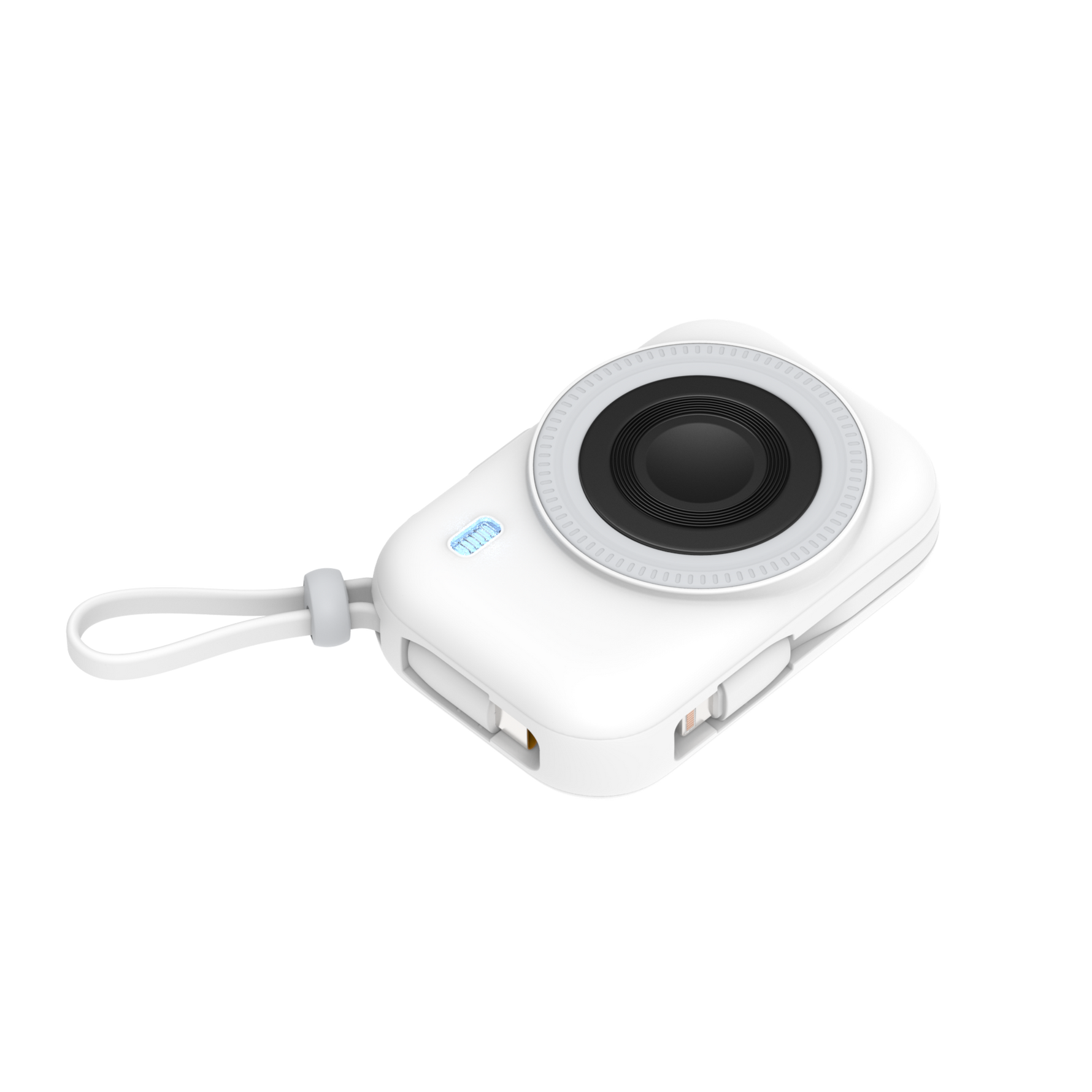 محطة الطاقة المحمولة PentaEnergia من ليزل 10,000 مللي أمبير × 5 تدعم الشحن اللاسلكي مع كيبل مدمج|أبيض