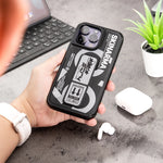 SkinArma iPhone 14 Pro Bango Leather Case With Grip | Black Silver