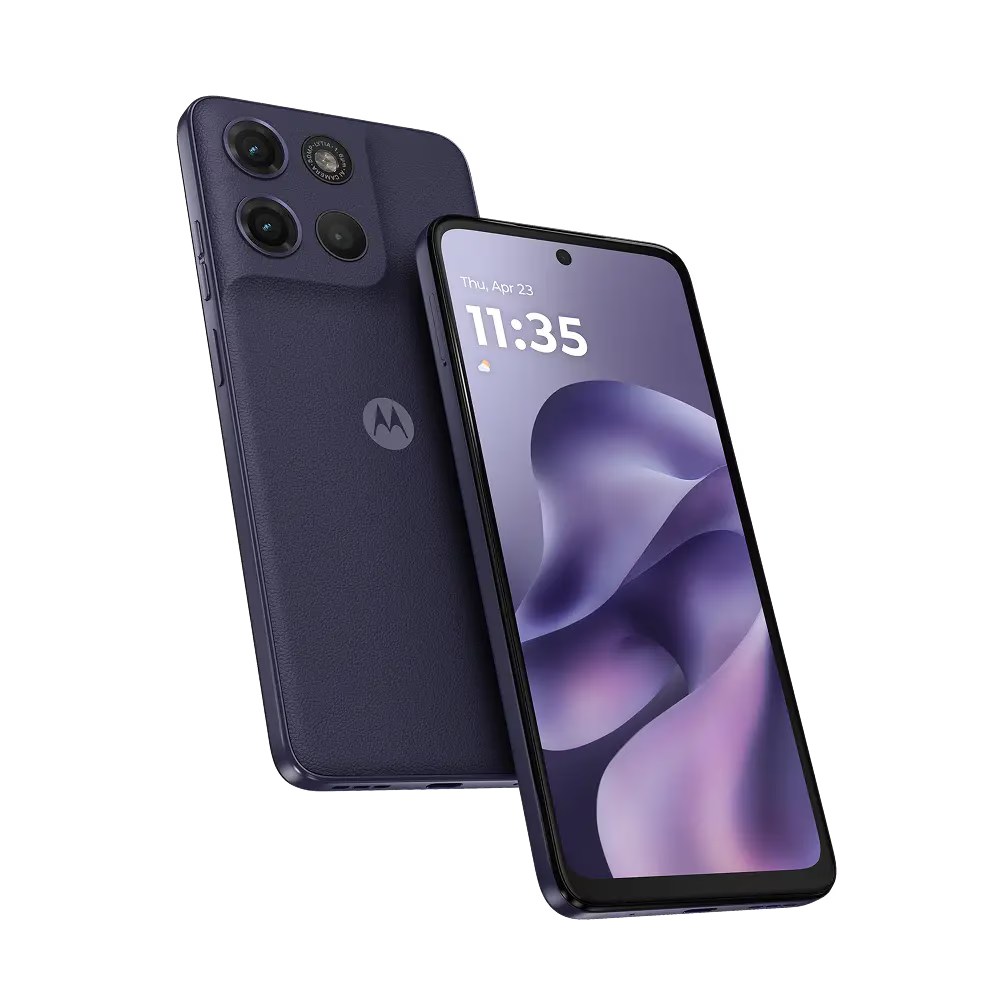 هاتف موتورولا Moto G17 سعة 256 جيجابايت، ذاكرة RAM ‏4 جيجابايت، يدعم 5G | بنفسجي
