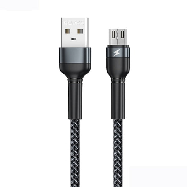 Remax Aluminum Alloy Braided USB-A To Micro Cable Black