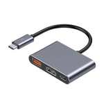 ليزل موزع Hubtrio Nexus من نوع USB-C ثلاثي في واحد لعده منافذ | أسود