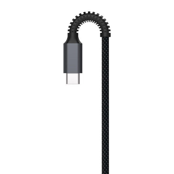 كيبل Celeris Power Ac من ليزل USB-A إلي USB-C مضفر بالأقمشة طول 1.2 متر | أسود