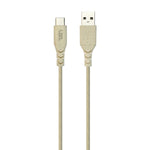 LZEL Celeris Power Ac Eco Friendly USB-A to USB-C Cable 1.2m | Oatmeal/OFF-White