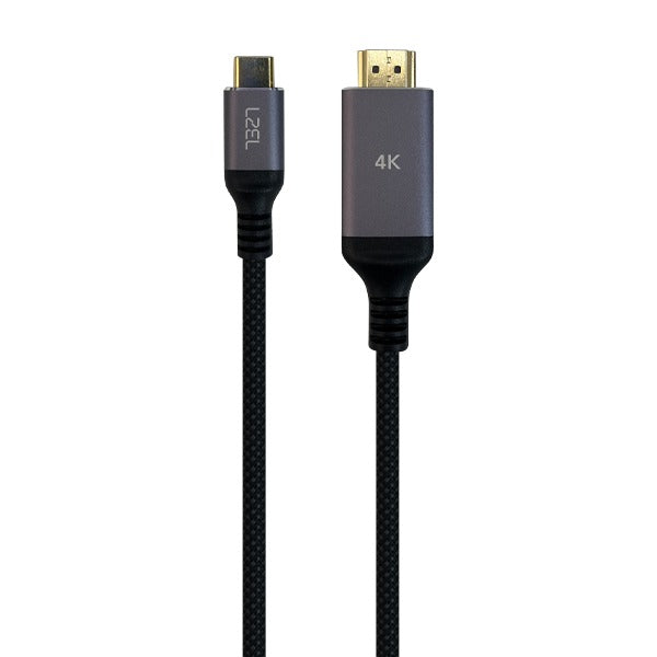 LZEL Celeris Power C Stream Fabric Braided 4k USB-C to HDMI Cable 2m | Black
