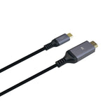 LZEL Celeris Power C Stream Fabric Braided 4k USB-C to HDMI Cable 2m | Black