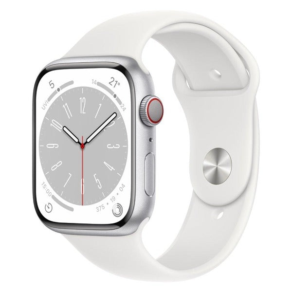 Apple Watch S8 Gps + Cellular 41mm Silver Aluminium Case With Sport Band - Silver