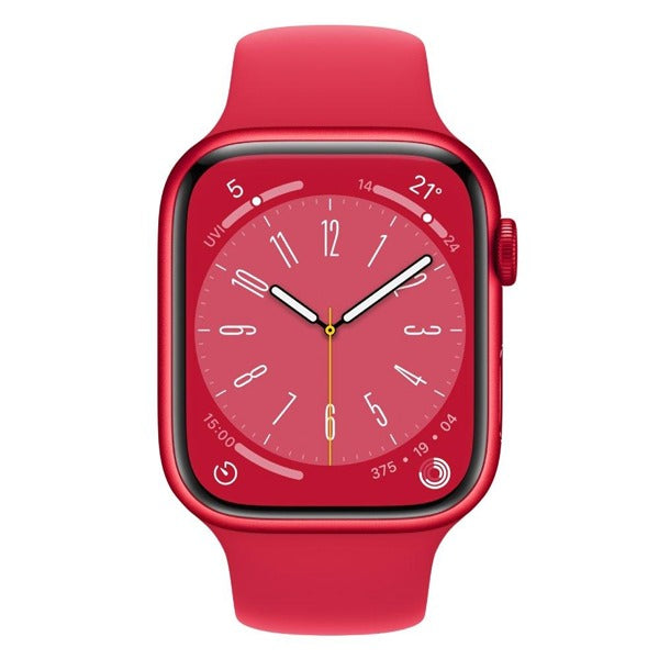 Apple Watch Series 8 GPS + Cellular 41mm RED Aluminium Case with RED Sport Band - Regular