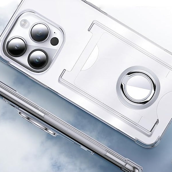 Slide Magnetic Card Pocket With 360 Ring Bracket