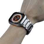 سوار لساعة أبل ستانلس ستيل 45/49 | فضي