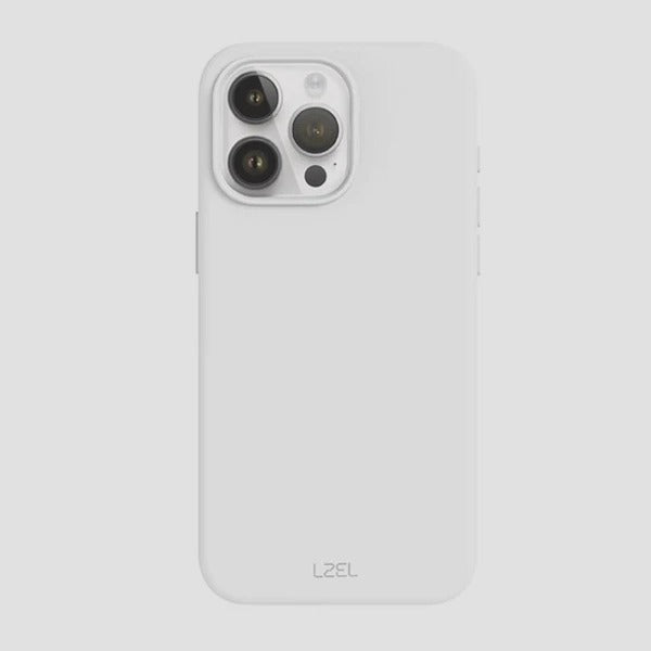 LZEL iPhone 16 Pro MagLeather Case|Light Gray