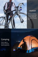 LZEL Aquilasonus Lamp Compact Waterproof Bluetooth Speaker With Dynamic RGB Lights | White