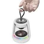 LZEL Aquilasonus Lamp Compact Waterproof Bluetooth Speaker With Dynamic RGB Lights | White