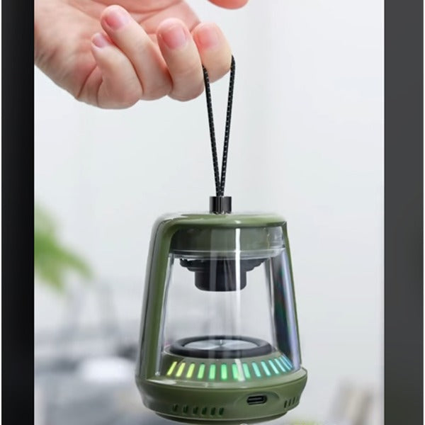 LZEL Aquilasonus Lamp Compact Waterproof Bluetooth Speaker With Dynamic RGB Lights | Green