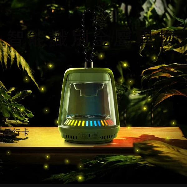 LZEL Aquilasonus Lamp Compact Waterproof Bluetooth Speaker With Dynamic RGB Lights | Green