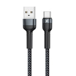 Remax Aluminum Alloy Braided USB-A To USB-C Cable | Black