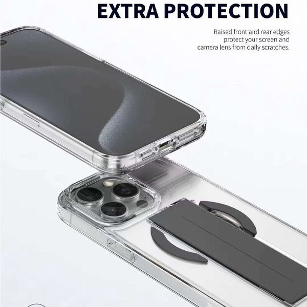 Asli Global iPhone 15 Pro Max Silicone Grip & MagSafe Case | Black