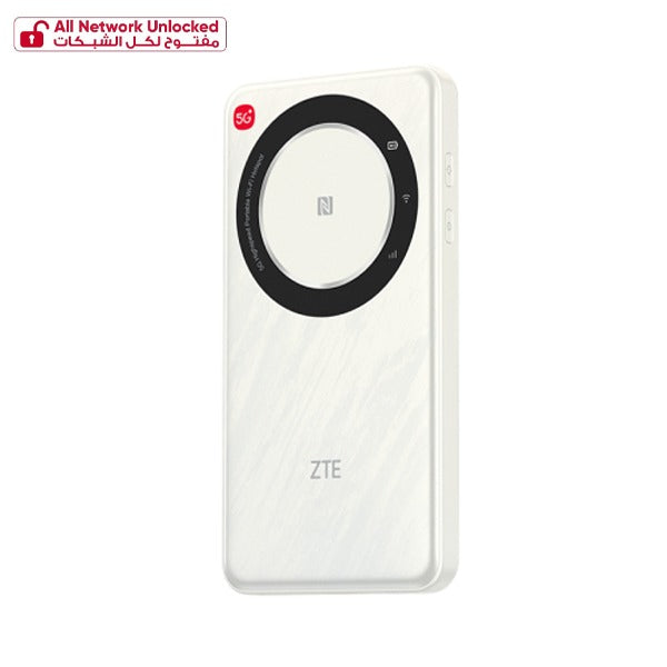U30 Air 5G راوتر واي فاي محمول منZTE مفتوح لكل الشبكات بسعة 4500 مللي أمبير | أبيض