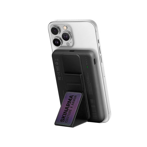 SkinArma Magnetic Wireless Power Bank 5000mAh With Smart Grip Stand