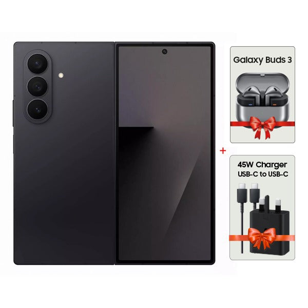 هاتف Samsung Galaxy Z Fold7 – ذاكرة رام 12GB، وتخزين 256GB + هدايا | أسود