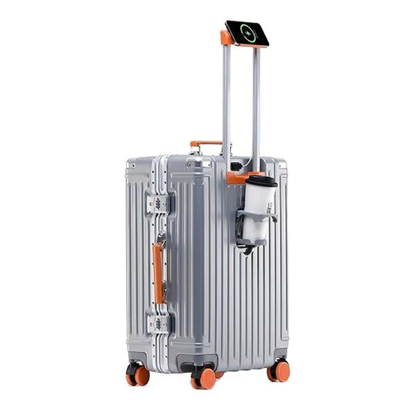 جنطة سفر ABS 4 عجلات 26 بوصة | فضي