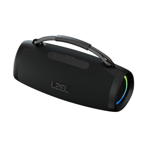 مكبر صوت بلوتوث من ليزل Aquilasonus Pro محمول مقاوم للماء مع أضواء RGB | أسود