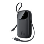 Baseus EnerFill FC31 Qpow 3 Digital Display Power Bank with USB-C+iP Cables 20000mAh 45W | Cosmic Black
