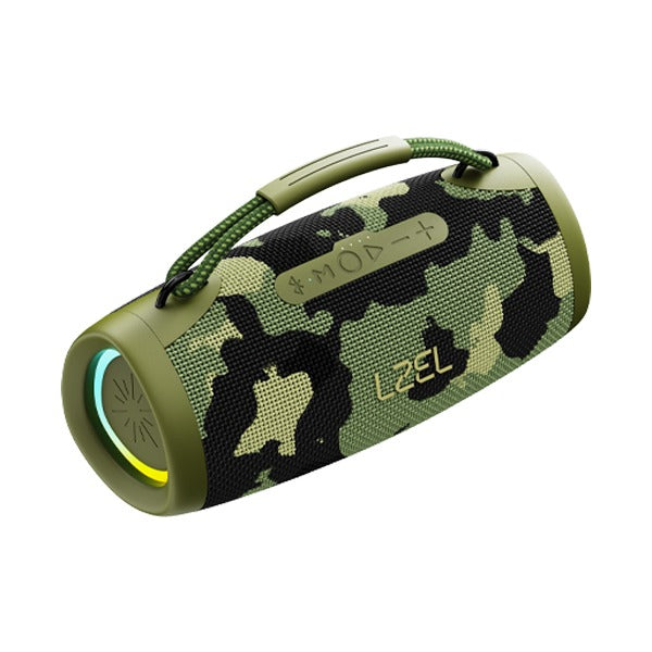 LZEL Aquilasonus Pro Portable Waterproof Bluetooth Speaker With RGB Lights | camouflage