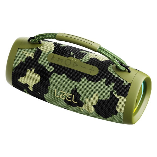 LZEL Aquilasonus Pro Portable Waterproof Bluetooth Speaker With RGB Lights | camouflage