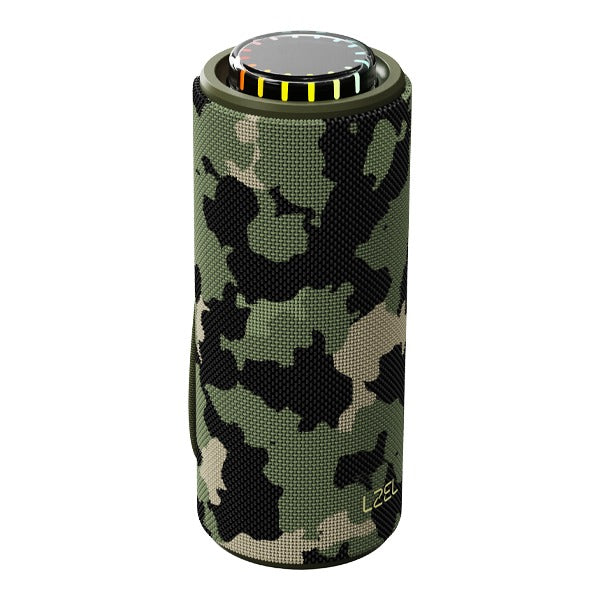LZEL Aquilasonus Elite Portable Bluetooth Speaker With Vibe Lights | Camo