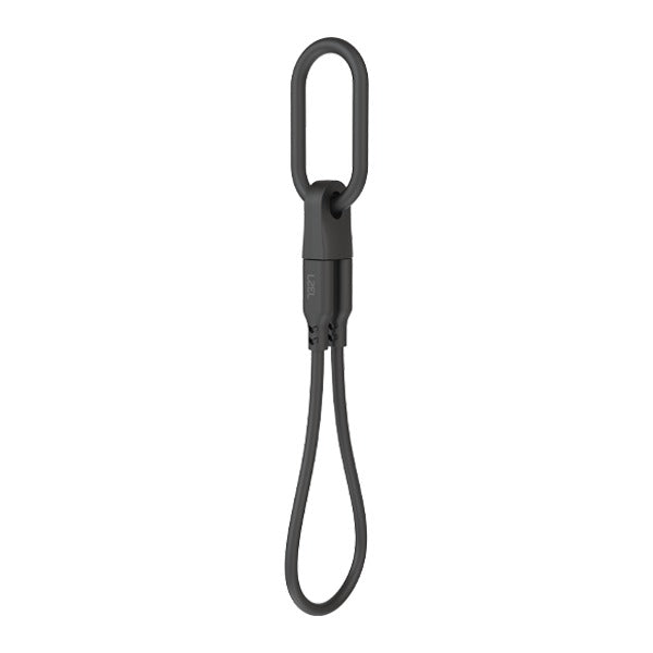 LZEL Celeris Powerzip 60w USB-C To USB-C Keychain Cable 20cm | Black