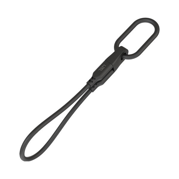 LZEL Celeris Powerzip 60w USB-C To USB-C Keychain Cable 20cm | Black
