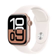 Apple Watch Series 10 GPS 42mm Rose Gold Aluminium Case with Light Blush Sport Band - S/M